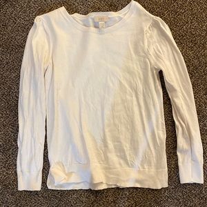 Cream loft sweater/sweatshirt.